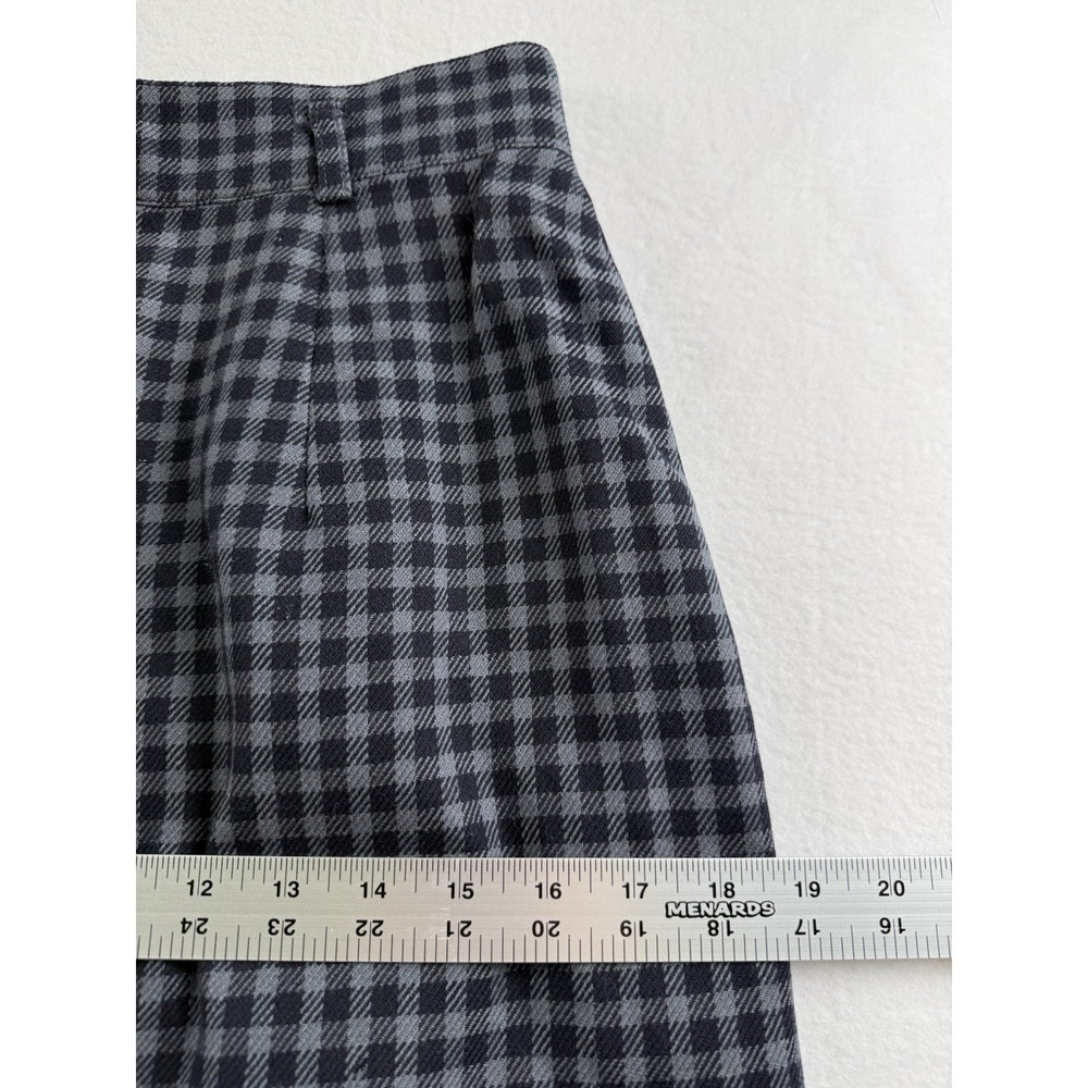 Vtg Jones New York Pencil Skirt 8 Midi Wool Checked Fully Lined Office Career - Picture 8 of 12
